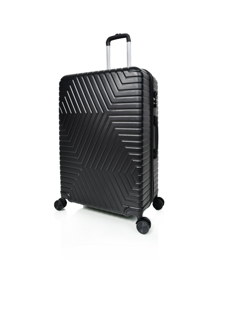 MORANO - Murano Luggage Set, Durable and Lightweight, Made of Hard ABS Fiber, Four-Piece Spinning Wheel Suitcase with Built-in Lock, Black , Set of 3 Pieces - Image 1