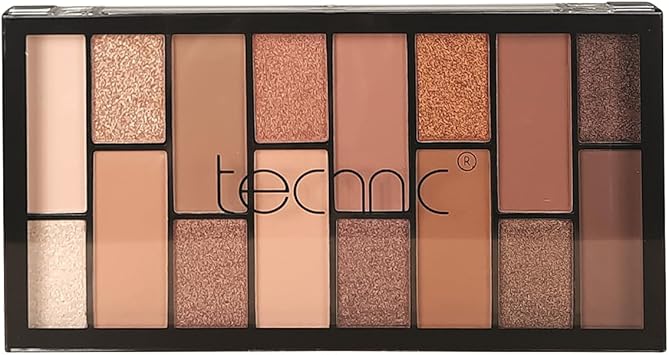 Technic لوحة ظلال العيون المكشوفة من تكنيك 16 لون يدوم طويلاً وقابل للمزج مع لمسات ناعمة من اللمعان وألوان غير لامعة انتقالية لمظهر نهاري أو ليلي مع مزيج من البني والبرونزي والألوان المحايدة 296 جرام - Image 3