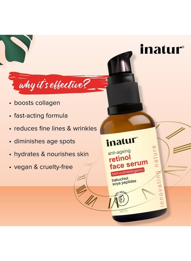 إناتور سيروم الريتينول للوجه مع باكوشيول المضاد للشيخوخة يقلل الخطوط الدقيقة والتجاعيد 30 مل - Image 3