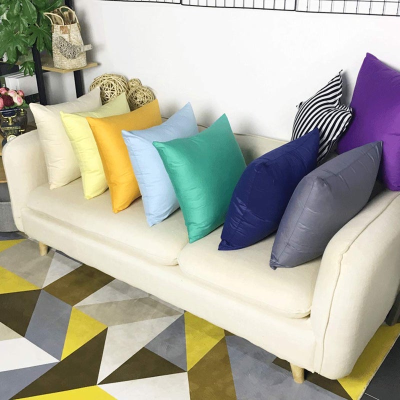 Thmyo 4-Pack 100% Cotton Comfortable Solid Decorative Throw Pillow Case,Thmyo Square Cushion Cover Pillowcase Sublimation Blank Pillow Covers DIY Throw Pillowcase for Sofa Bedroom(18x18 inch/ 45x45cm,Green) - Image 4