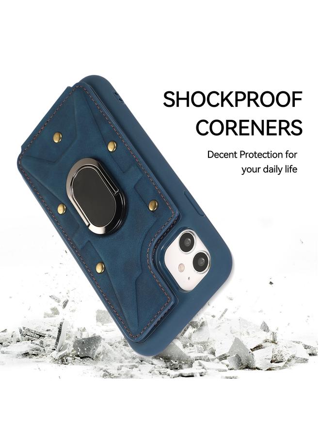 Zaboon Case For iPhone 11 Armor Ring Wallet Back Cover Phone Case - Image 3
