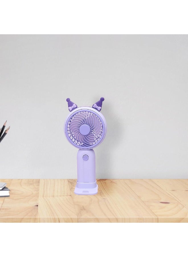 Raxoom Portable Mini Handheld Fan USB Rechargeable Battery Operated Ideal for Makeup Travel Indoor Outdoor Use for All Ages Purple - Image 3