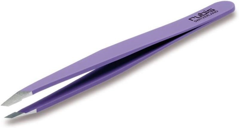 Rubis Switzerland Tweezer Classic Satin Mauve Stainless Steel AntiRust AcidResistant Surgical Steel Made In Switzerland