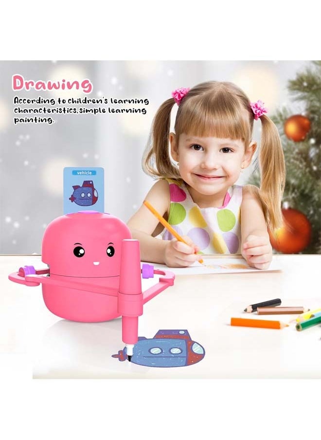 L&E Interactive Educational Drawing Robot for Kids - Montessori Learning Toy With 100 Word Cards, Voice Interaction, Smart Robot, Ages 3+  - Image 2