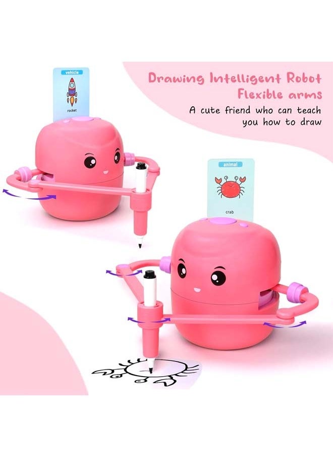 L&E Interactive Educational Drawing Robot for Kids - Montessori Learning Toy With 100 Word Cards, Voice Interaction, Smart Robot, Ages 3+  - Image 4
