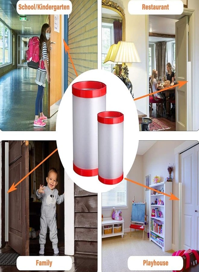 DANSR 1.2m Baby Finger Pinch Guard for Door | Self-Adhesive Door Hinge Protector | Child Safety Door Crack Protector | Anti-Slamming Door Finger Guard for Kids & Babies | PP, Multicolor (Pack of 2) - Image 4