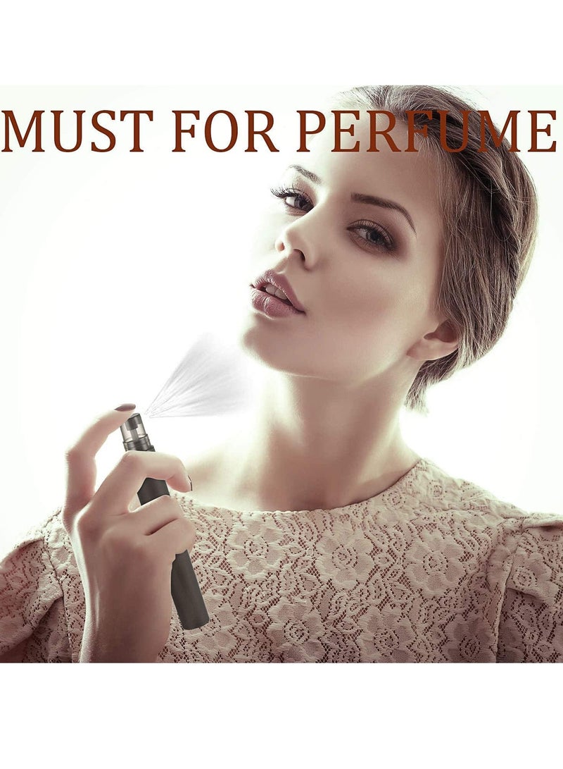 Spray Bottle Perfume Bottle Refillable Mist Plastic Mini Spray Bottle Portable Empty Perfume Bottle Atomizer for Travel Fragrance Makeup Tool 20 Pieces 10ml (Black and White) - Image 4