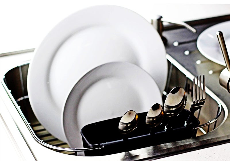 Neat-O Neat-O Deluxe Chrome-Plated Steel Small Dish Drainers (Black)  - Image 3