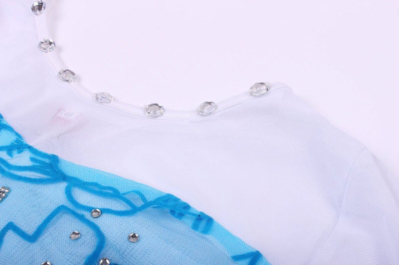 JerrisApparel Princess Dress Queen Costume Cosplay Dress Up with Accessories (5-6, Blue with Accessories) - Image 5