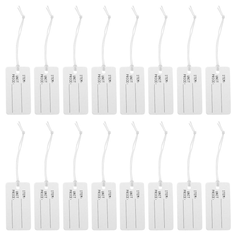 Small Labels for Jewelry, Blank Writable Tags with Strings for Customization - Image 1