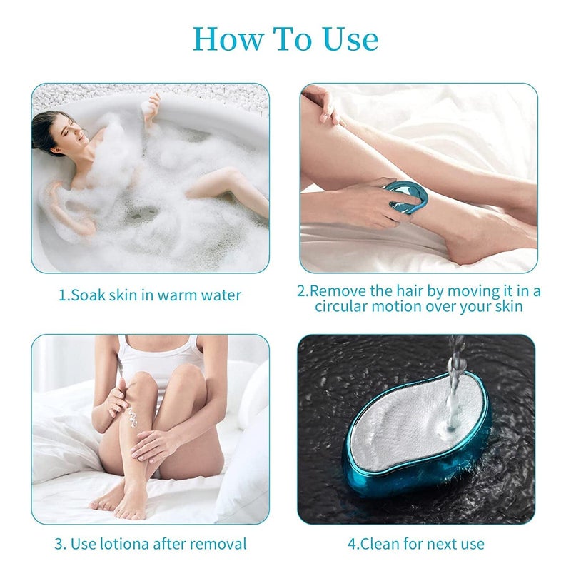 Delicate Crystal Hair Eraser,Crystal Hair Remover,Portable Magic Hair Remover For Arms Legs Back,Painless Hair Removal For Women Apply To Any Part Of The Body,Wax, Pack Of 1 - Image 4