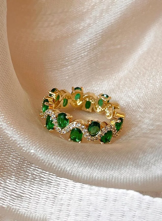 Take Two  Gold Tone Embellished Ring for Women | Best Price UAE