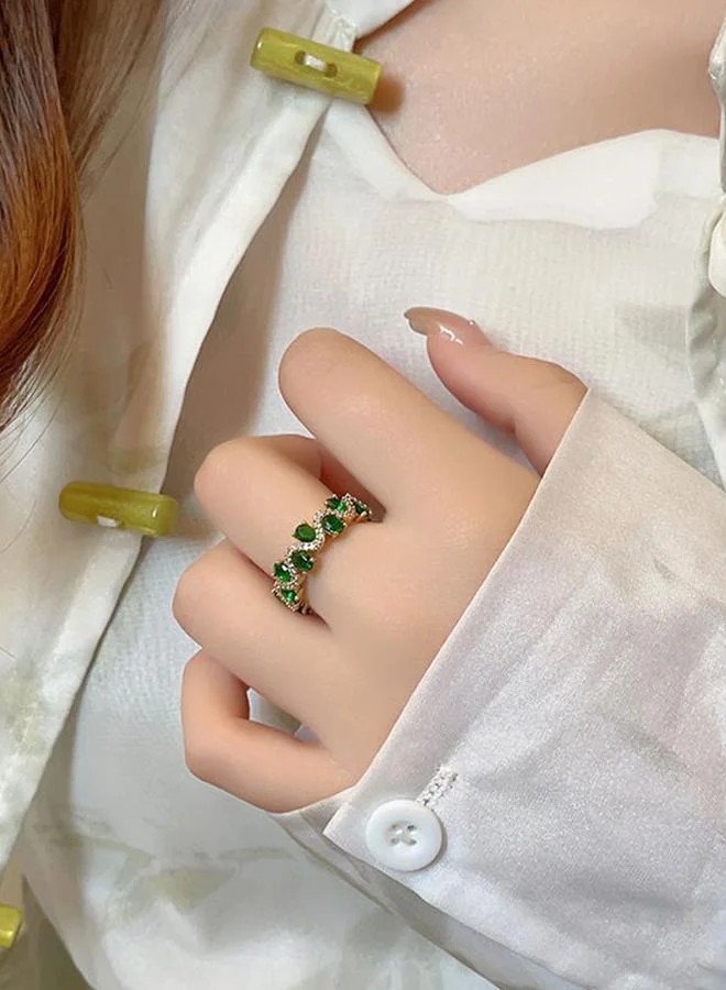 Take Two  Gold Tone Embellished Ring for Women | Best Price UAE