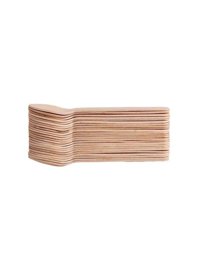 corepac A-Grade Wooden Disposable Spoons (50 Pcs) | Premium Eco-Friendly, Biodegradable & Compostable Cutlery | Smooth Finish Dessert & Ice Cream Spoons for Parties, Weddings, Picnics & Daily Use - Image 2
