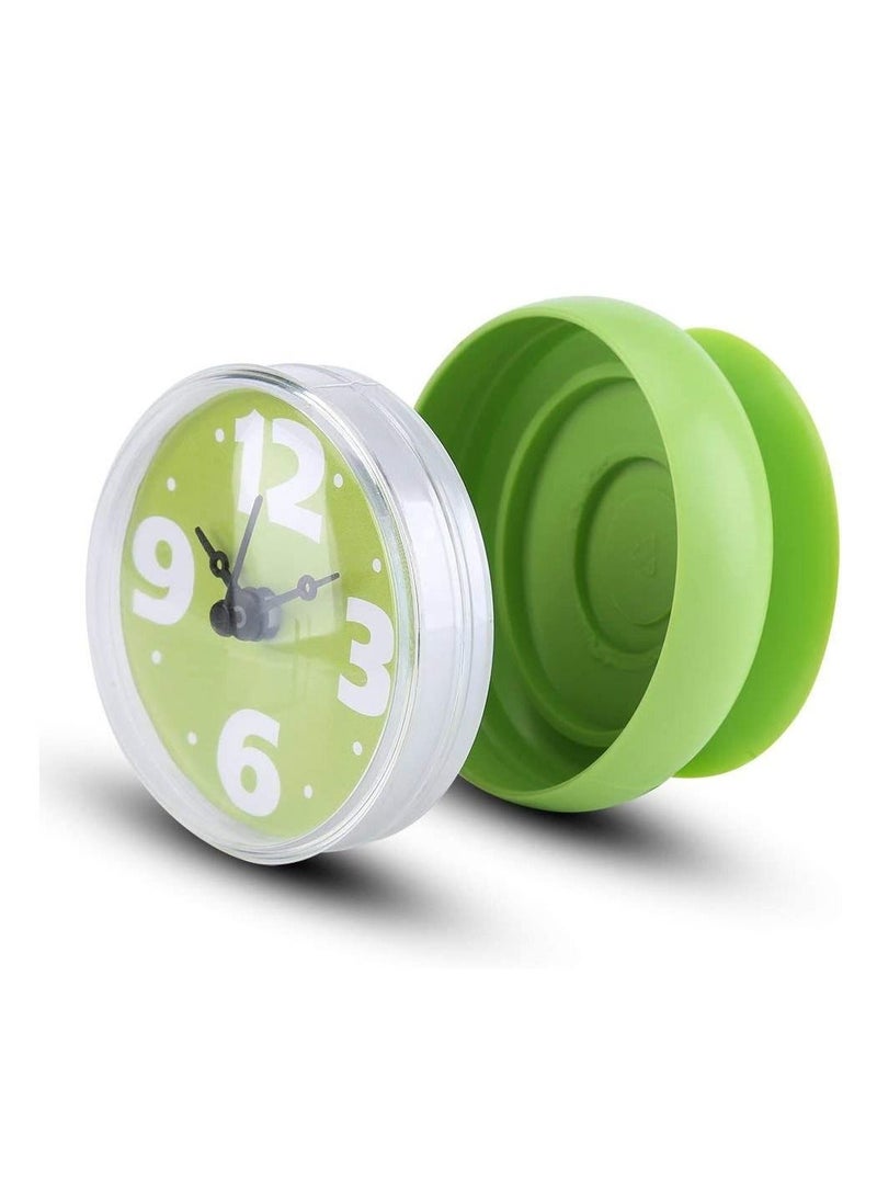 Excefore - Waterproof Bathroom Clock, Shower Clock, Wall Clock, Silent Non-Ticking Battery Operated, Suction Cup Wall Clock, Kitchen Clock - Image 1