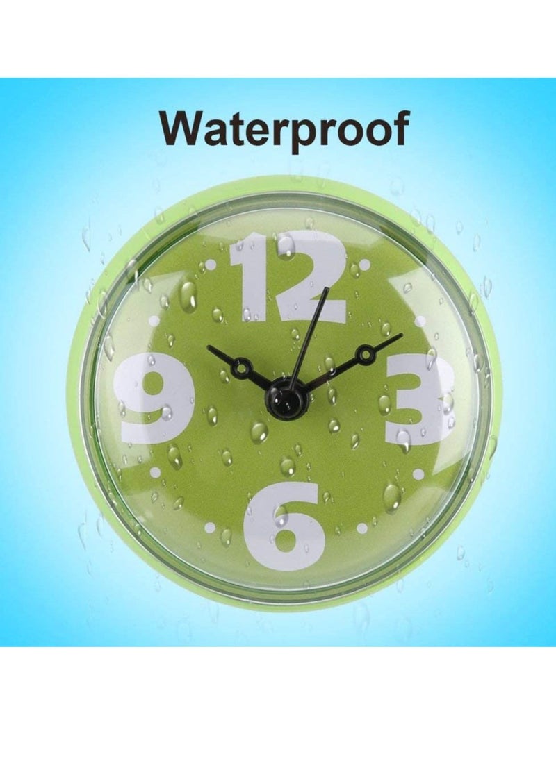 Excefore - Waterproof Bathroom Clock, Shower Clock, Wall Clock, Silent Non-Ticking Battery Operated, Suction Cup Wall Clock, Kitchen Clock - Image 1