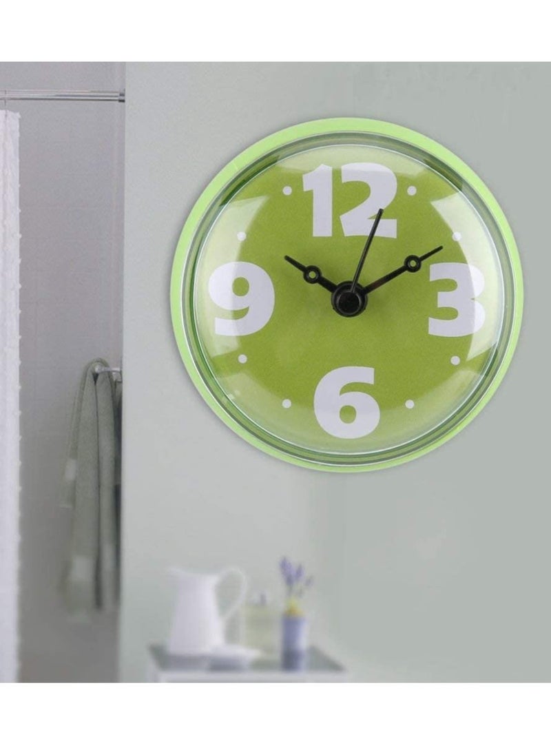 Excefore - Waterproof Bathroom Clock, Shower Clock, Wall Clock, Silent Non-Ticking Battery Operated, Suction Cup Wall Clock, Kitchen Clock - Image 1