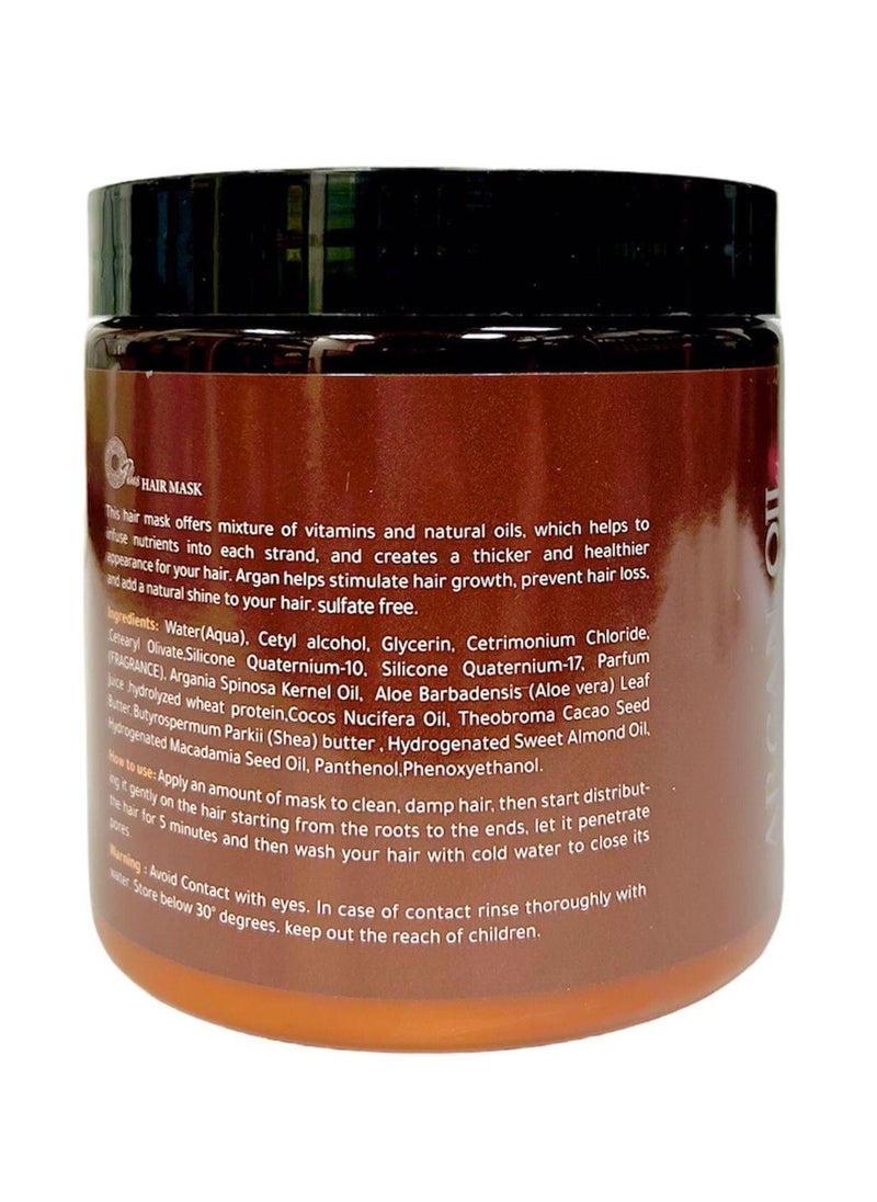 Oplus OPlus Argan Oil Repairing Hair Mask 500ml - Sulfate-Free Formula  - Image 2