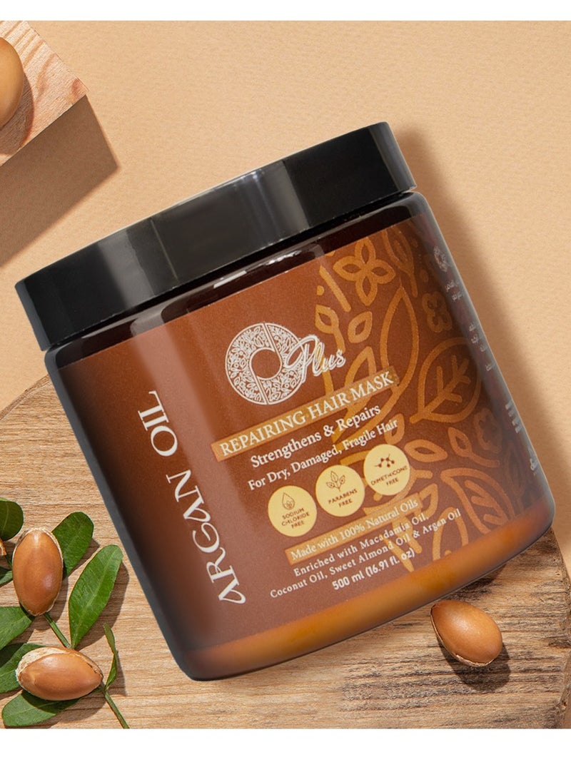Oplus OPlus Argan Oil Repairing Hair Mask 500ml - Sulfate-Free Formula  - Image 3