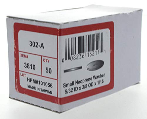 Hillman حلقة مطاطية هيلمان 3810 5/32 بوصة × 3/8 بوصة × 1/16 بوصة (50 حزمة)، أسود - Image 2