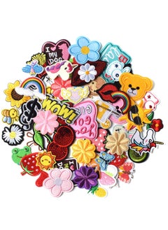 Peachjoy Patches for Clothing, 60 PCS Embroidered Iron On Patches DIY Accessories, Random Assorted Decorative Patches , Cute Sewing Applique for Jackets, Hats, Backpacks, Jeans, 60 Pieces Package  - Image 5