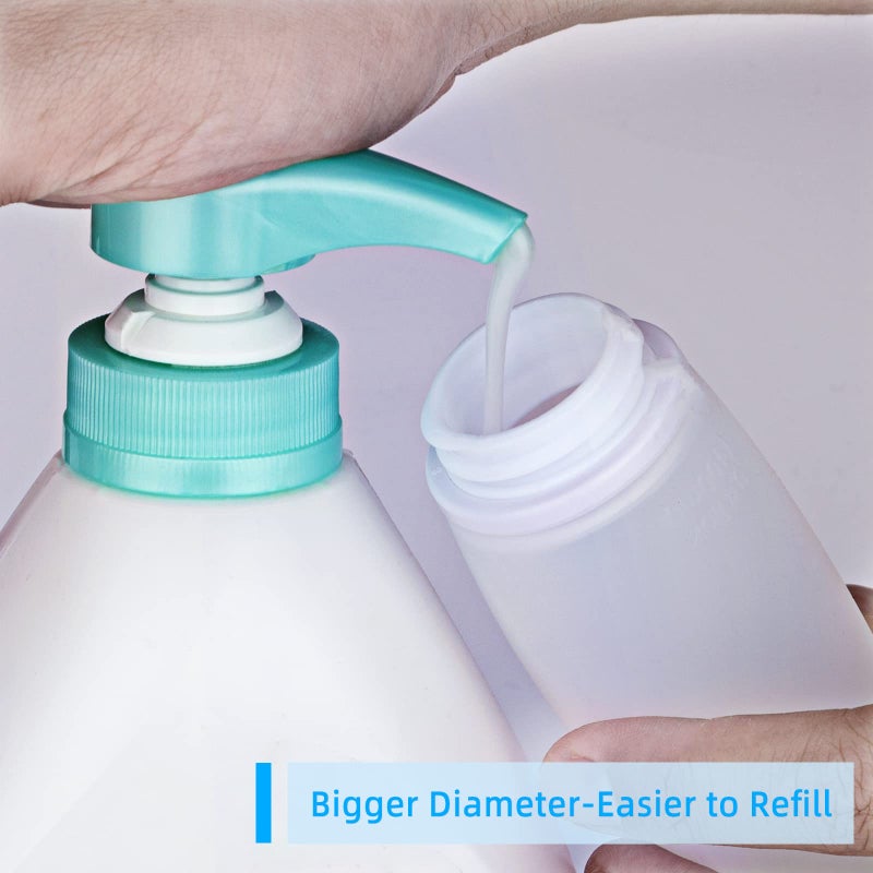 Craftend Silicone Travel Bottles for Toiletries TSA Approved Travel Size Containers Set 4 Pack Portable Leak Proof Refillable Cosmetic Squeeze Bottles Shampoo Hair Conditioner Body Lotion Bath Shower Gel - Image 4