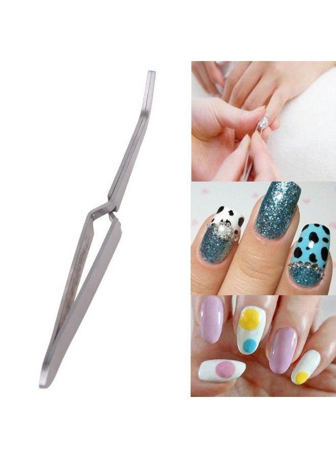Yimart ® 1Pcs Nail Professional Tools Multifunction Nail Art Rhinestones Decoration Picking Clip Nipper Stainless Steel Tweezers - Image 2