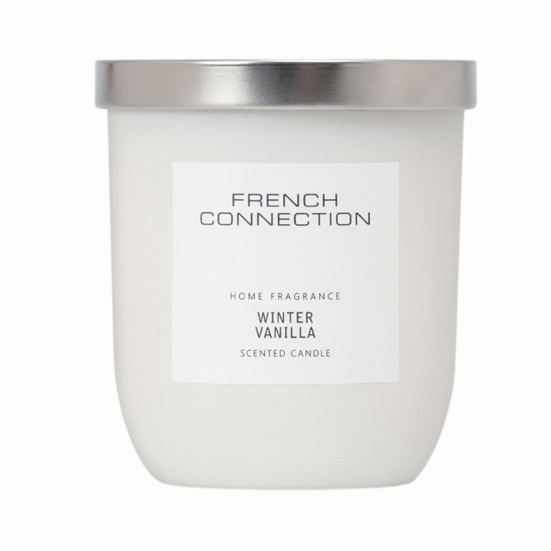 French Connection Jar Candle Scented Winter Vanilla - 158G, 1-wick | Burn Time - 30hrs | Black & White Collection| Perfect for Gifting, Home Décor, Parties & Room Perfuming | Ideal for Living room and Office Décor - Image 2