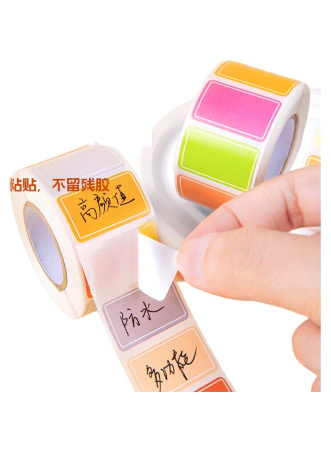 Nvv Label Stickers, 5 Rolls, 2500 Pieces In Total, 25*15Mm, Self-Adhesive Stickers, Handwritten, Self-Adhesive Classification, Paper-Taking, Name Stickers, Price Tags, Sticky Notes, Bl-06J, Colorful - Image 3