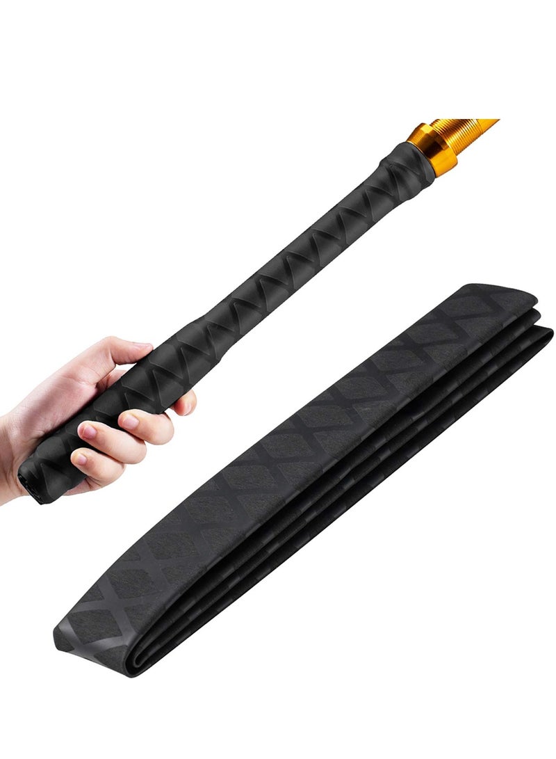 Heat Shrink Sleeve Wrap Tube for Fishing Rod Handle Cork, Fishing Rod Grip Cover Industrial Heat Shrink Tubing Fly Fishing Accessories, Non-Slip Waterproof and Insulated, 40" Long, 1.2" Diameter - Image 1