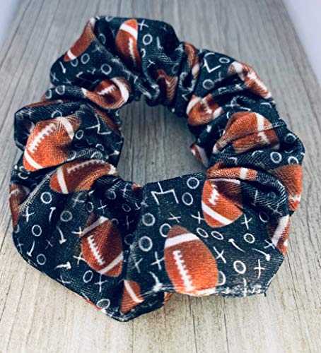 Infinity Collection Football Hair Accessories, Premium Velvet Football Scrunchie, Football Gift for Women, Teens and Girls - Image 2