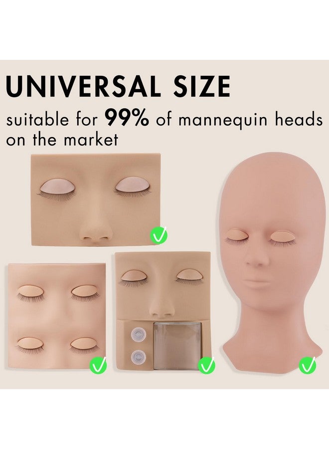 Embagol Multifunction Replaced Eyelids Makeup For Training Head Removable Realistic Eyelids Eyelash Training (3 Pair (Pack Of 1)) - Image 3
