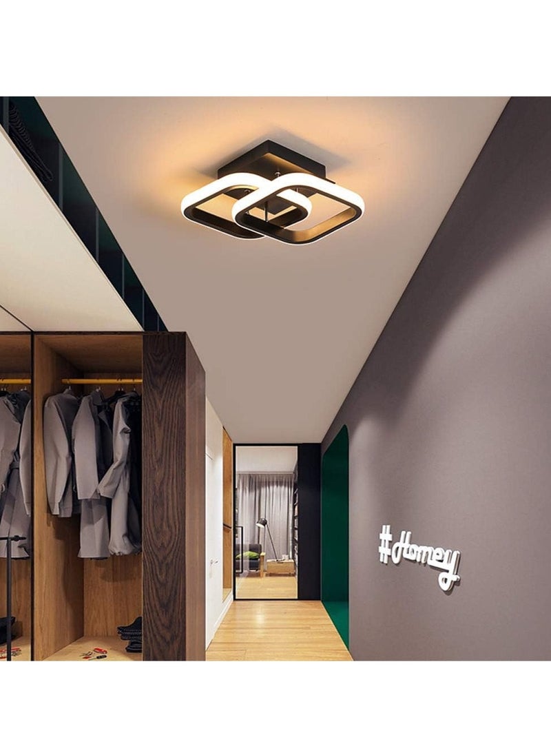 GUDOO Black Hallway Light Modern LED Ceiling Light Mini Close to Ceiling Lamp for Balcony Corridor Closet Bedroom Bathroom Kitchen three color  - Image 5
