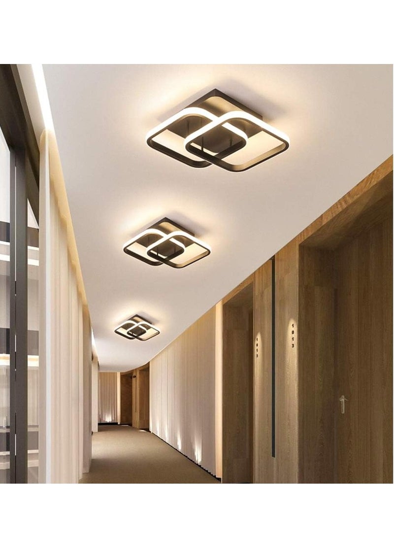 GUDOO Black Hallway Light Modern LED Ceiling Light Mini Close to Ceiling Lamp for Balcony Corridor Closet Bedroom Bathroom Kitchen three color  - Image 3