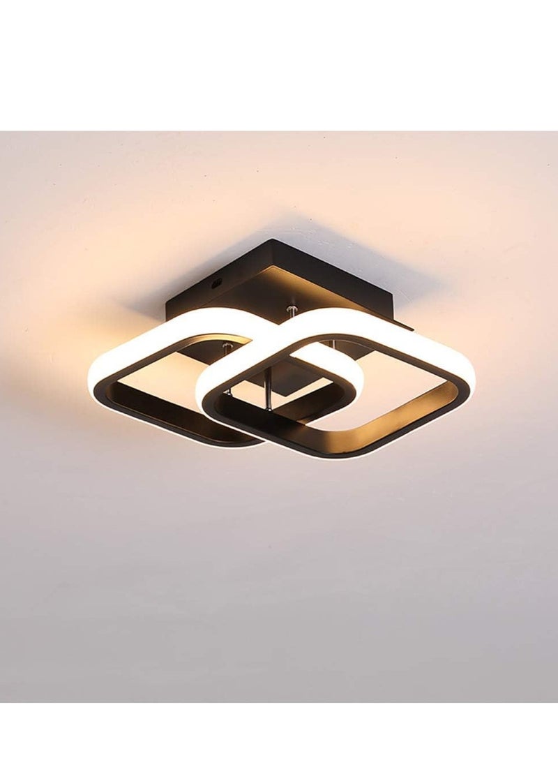 GUDOO Black Hallway Light Modern LED Ceiling Light Mini Close to Ceiling Lamp for Balcony Corridor Closet Bedroom Bathroom Kitchen three color  - Image 2