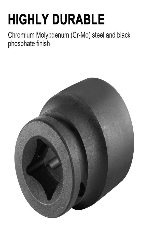 MAXPOWER 1/2 Inch Drive 1-1/8 Inch Standard Impact Socket, Made with Heat-Treated Chrome Molybdenum Steel, 6-Point Design, SAE - Image 4