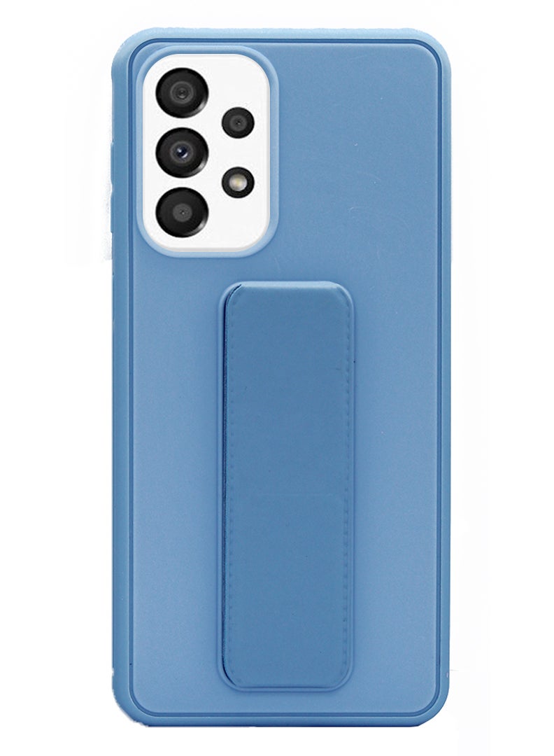 Theodor Fully Covered With Finger Grip Stand Holder Anti Slip Shockproof Protective Case Cover For SAMSUNG GALAXY A53 5G BLUE - Image 1