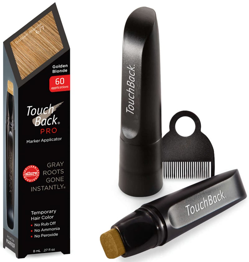 TouchBack PRO Gray Golden Blonde Root Touch Up Marker Applicator  Real Hair Color