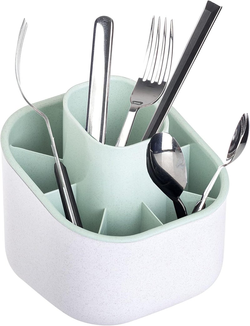 Vigar zeroline cutlery drainer, light gray and turquoise, 1 Count, Rengo - Image 2