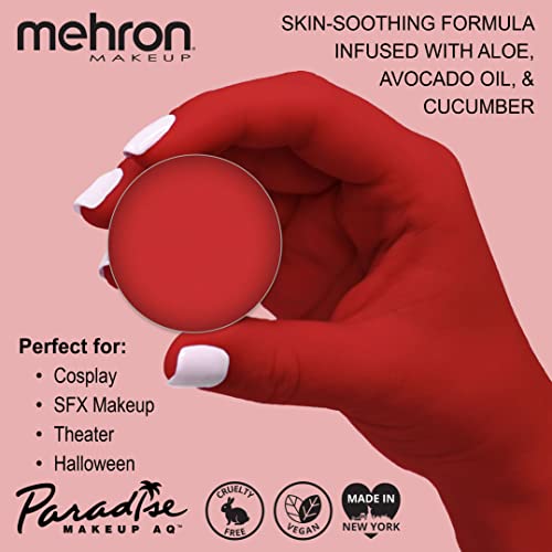 Mehron Makeup Paradise Makeup AQ Refill Size Stage Screen Performance Face Body Painting Beauty Cosplay and Halloween Water Activated Face Paint Body Paint 25 oz 7 ml BEACH BERRY - Image 5