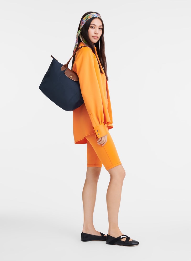 Long Women tote Bag Shoulder bag Medium Navy Le Pliage Original L2605089P68 - Image 1