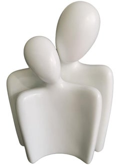 Generic Orientway Home Décor Modern Romantic Abstract Art Ceramic Statue,Table Decorations For Dining Room,Living Room,Office Centerpiece,Gift For Anniversary,Wedding,Valentines Day-White  - Image 1