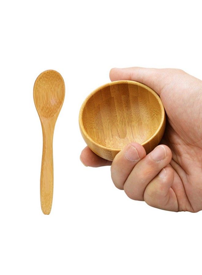 erioctry Mask Bowl Cute Small Skin Care Mask Bowl Eco Bamboo Mask Mixing Tool Sets For Ladies Women Diy Cosmetic Tool Kit - Image 3