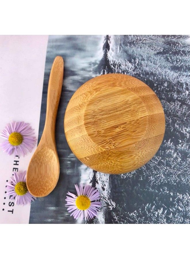 erioctry Mask Bowl Cute Small Skin Care Mask Bowl Eco Bamboo Mask Mixing Tool Sets For Ladies Women Diy Cosmetic Tool Kit - Image 5