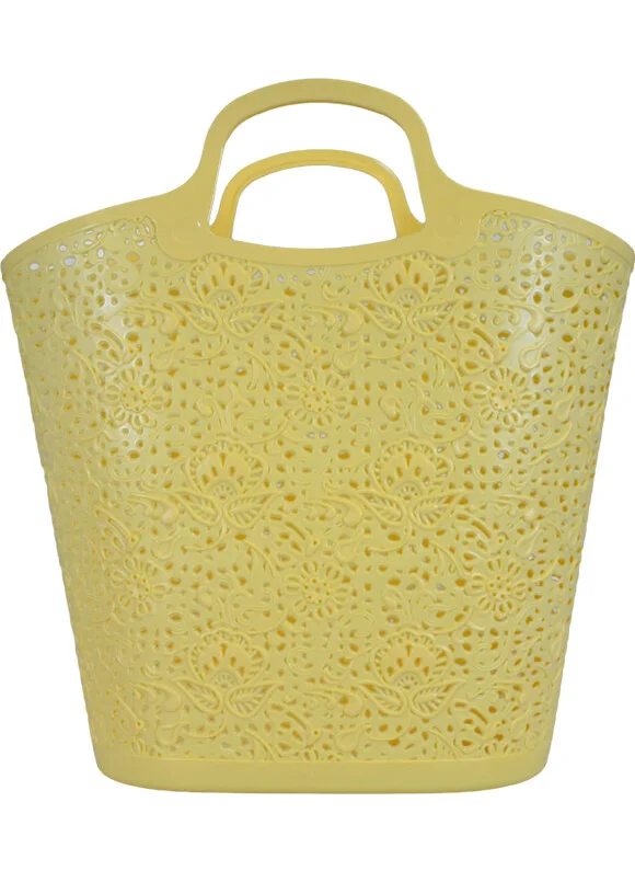 Temel Basic Beach and Shopping Bag Light Yellow