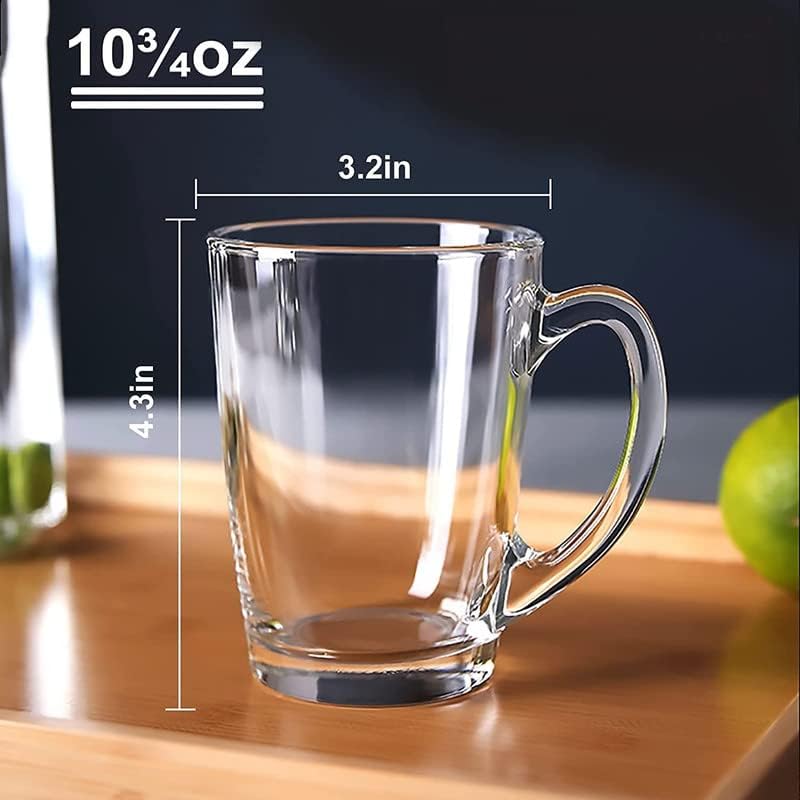 ZROY ENTERPRISE Premium Classic Glass Tea & Coffee Cup Set of 2-210 ML, for Transparent Espresso Cappuccino hot Chocolate, Milk Cup, Green Tea, Herbal Tea, Lemon Tea (Classic, 2) - Image 5