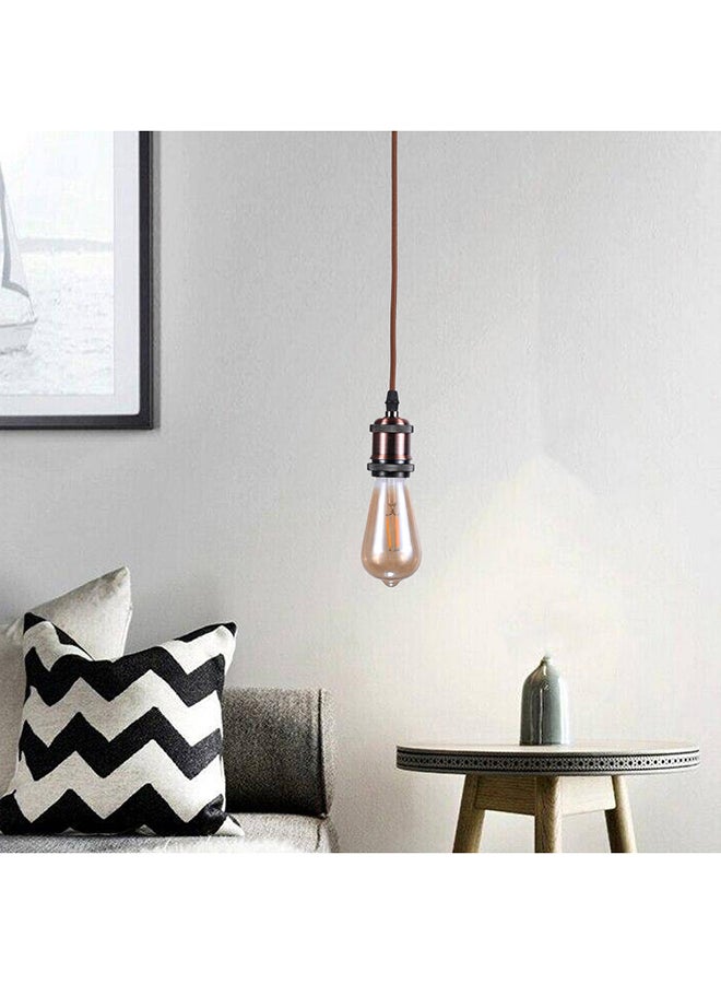 الروضة للإضاءة كبل تيرا معدن | حديث ديكور LED E27 معلقة مصباح سقف اضاءة داخلية مصباح معلق دلاية سقف مودرن | مناسبة لأي غرفة | | اللون: ذهبي | المقاس: 100x6 سم