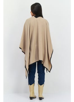 Jones New York Women Knitted Super Soft Scarves 195 x 86 cm, Taupe  - Image 4