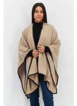 Jones New York Women Knitted Super Soft Scarves 195 x 86 cm, Taupe  - Image 1