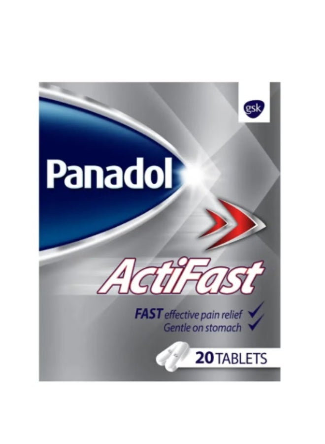 بانادول عبوة من 3 أقراص بنادول أكتيفاست 500 مجم 20 قرصًا - Image 2
